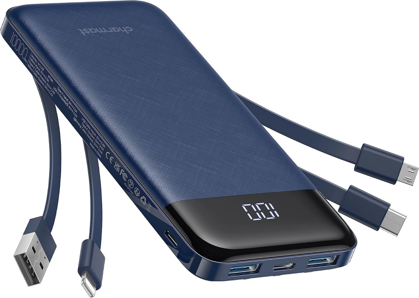 10,000mAh Slim Portable Charger
