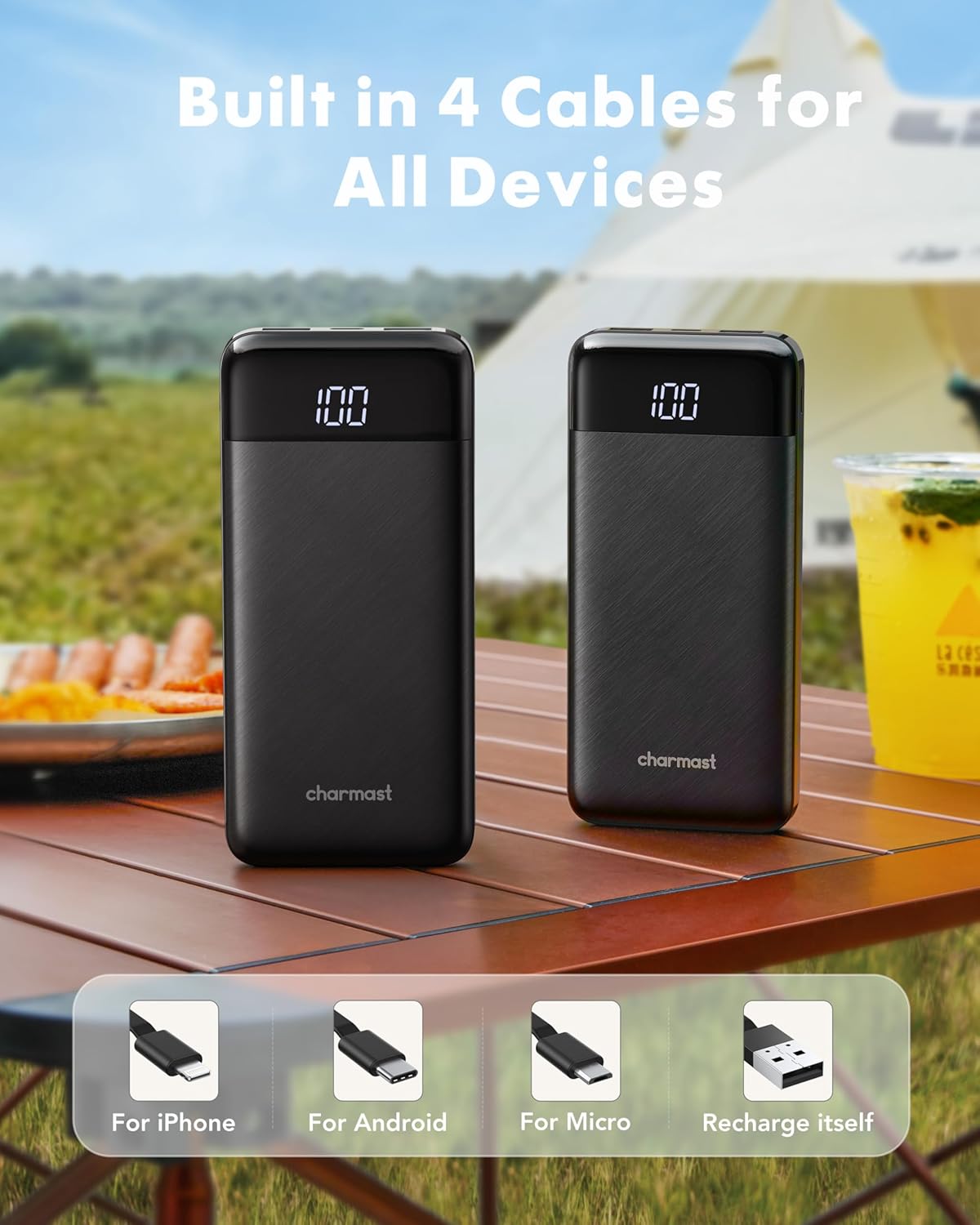10,000mAh Slim Portable Charger