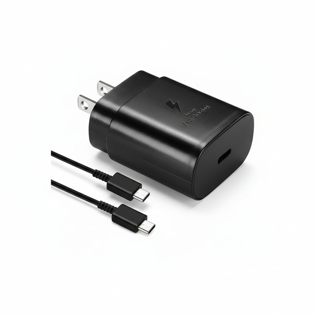 Black 25 W Type-C Fast Charger